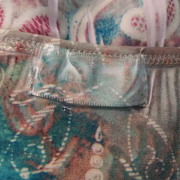 Maurices Shirt Top Flowy Stretch Boho Hippie Womens Plus Size 3X Short Sleeve - Picture 7 of 11